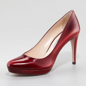 Red Prada 95mm Classic Platform Pump NEW!